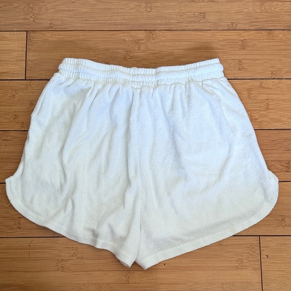 Edikted white terry cloth shorts with drawstring size small - Picture 5 of 5